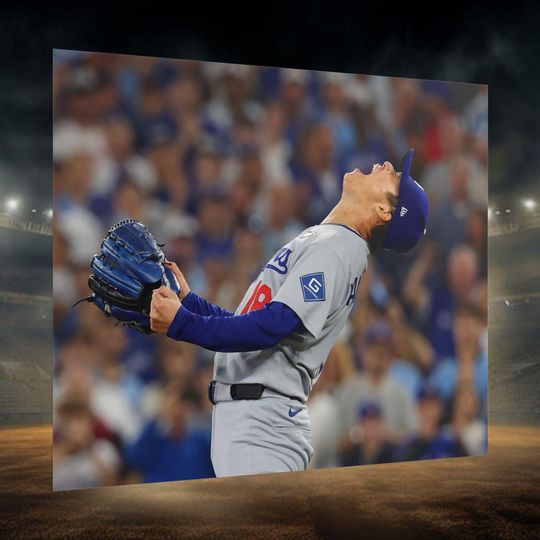 Los Angeles Dodgers World Series Yamamoto poster