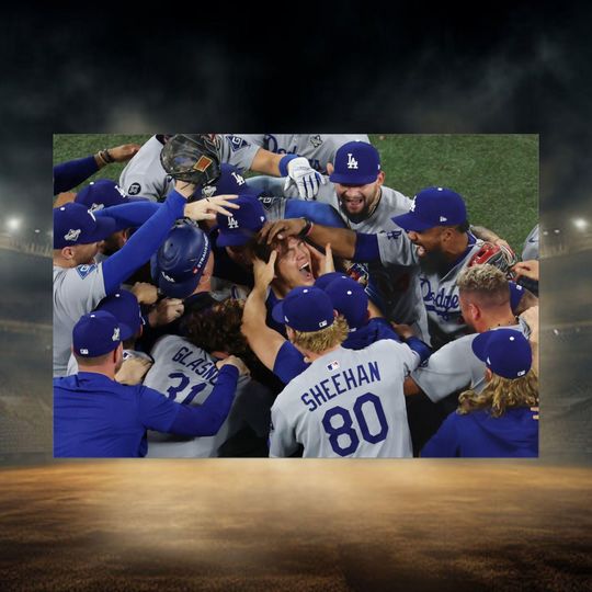 Los Angeles Dodgers World Series Yamamoto poster
