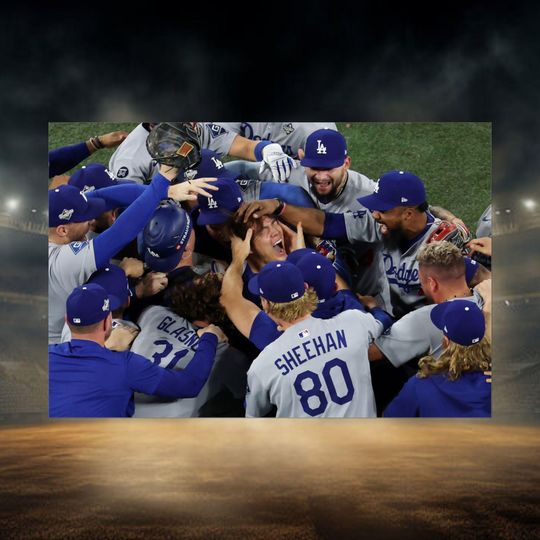 Los Angeles Dodgers World Series Yamamoto poster