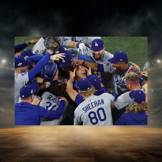 Los Angeles Dodgers World Series Yamamoto poster