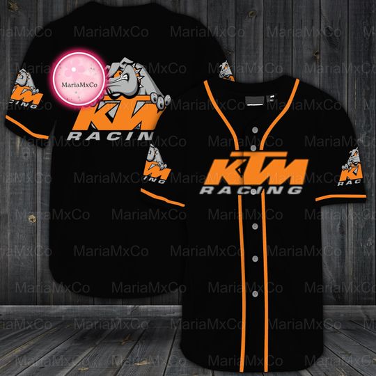 Motorcycle KTM Baseball Shirt, KTM Motorcycle Shirt
