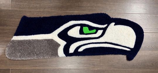 Seattle Seahawks Shaped Rug