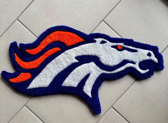 Denver Broncos Shaped Rug