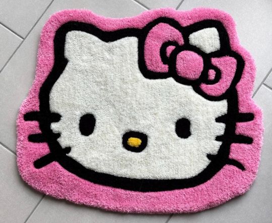 Hello Kitty Shaped Rug