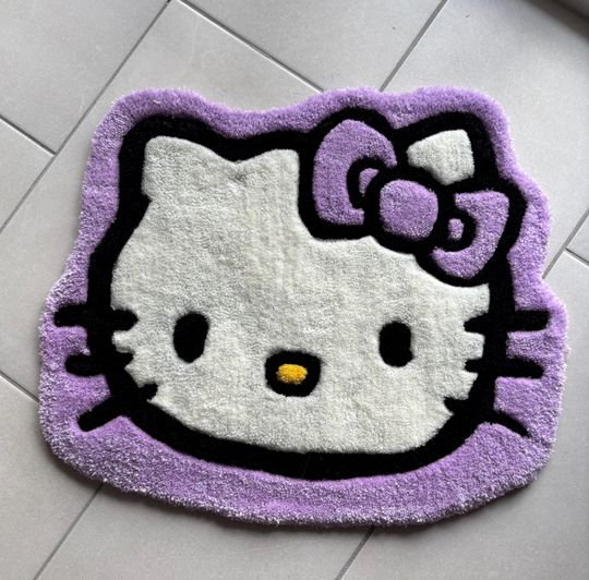 Hello Kitty Shaped Rug