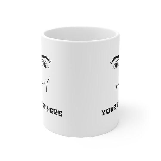 Personalized Roblox Man Face Customized Mug 11oz and 15 oz Ceramic Mug Gamer