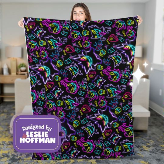 Gengar Ghost PKM Blanket, Fleece Blanket