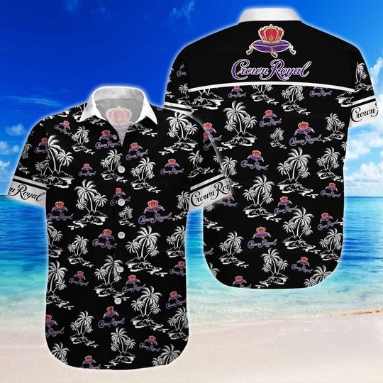 Crown Royal Button Shirt, Crown Royal Hawaiian Shirt, Shirt For Men, Father's day gift