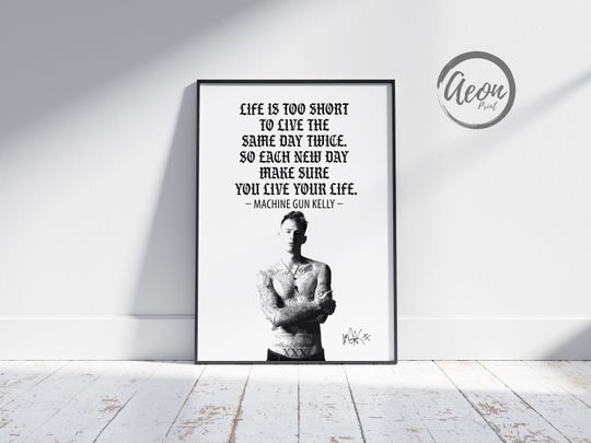 MGK Quote Wall Art Vertical Poster