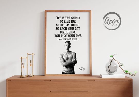 MGK Quote Wall Art Vertical Poster