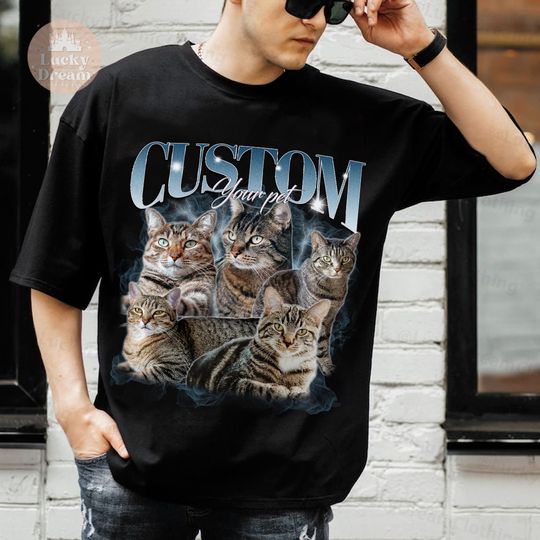 CUSTOM Bootleg Rap PET Shirt, Custom Pet, Custom Photo