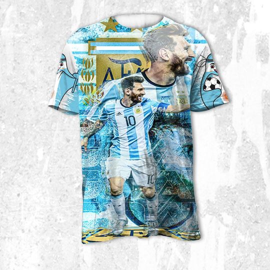 Qatar WC Goat Messi 3D T-shirt