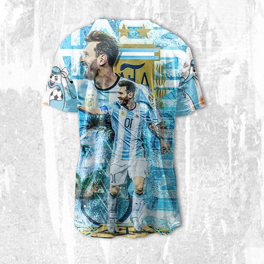 Qatar WC Goat Messi 3D T-shirt