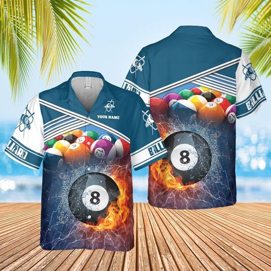 Billard Lovers Billiard Club Hawaiian Shirt Billard Team Hawaii Shirt, Pool Player Shirt, Gifts For Bachelor Party, Gift For Family