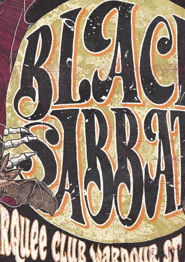 Black Sabbath | Live In London 1970 | Concert Poster