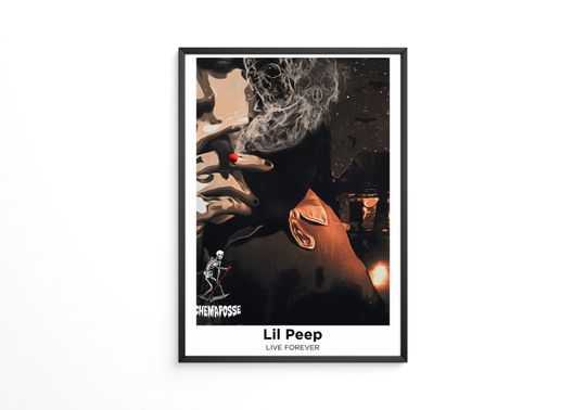 Lil Peep - Live Forever Album Poster