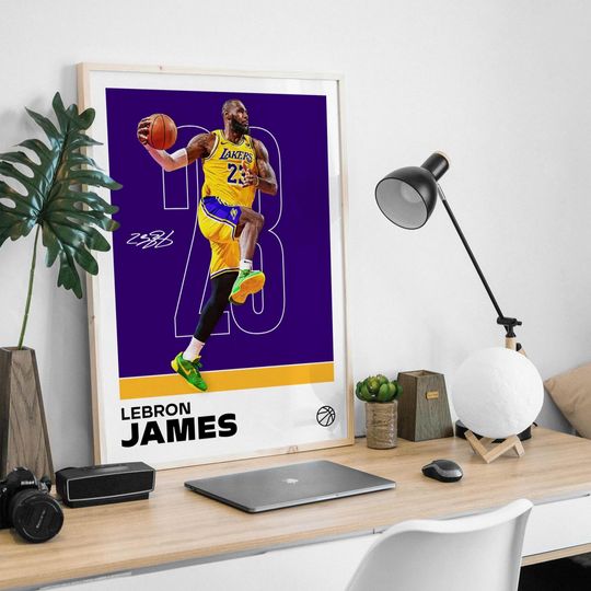 Lebron James Poster - Perfect for Fans!  King James Artwork