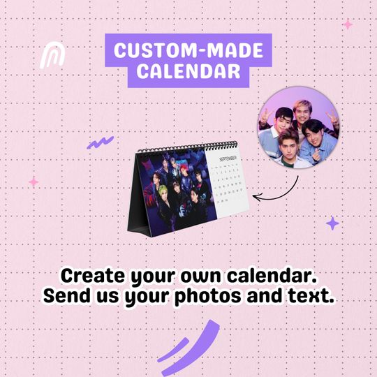 Ateez 2026 Desk Calendar  Limited Edition Kpop Calendar, Custom 12-Month Desktop Calendar, Atiny Fan Gift