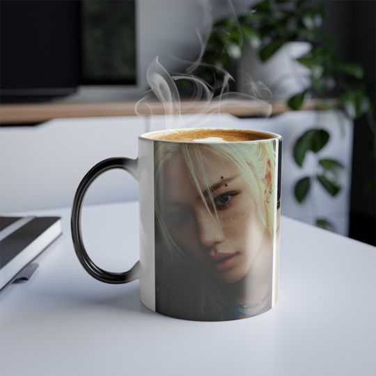 Felix Stray Kids Color-Changing Mug, Heat Activated 11oz K-pop Coffee Cup