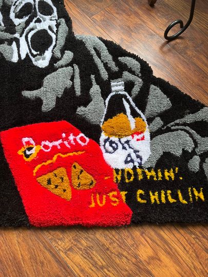 Scream rug, Halloween Gift, Halloween Home Decor