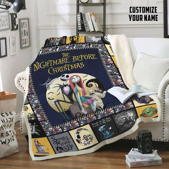 The Nightmare Before Christmas Disney Fleece Blanket