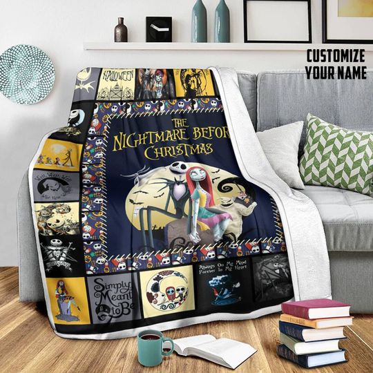 The Nightmare Before Christmas Disney Fleece Blanket