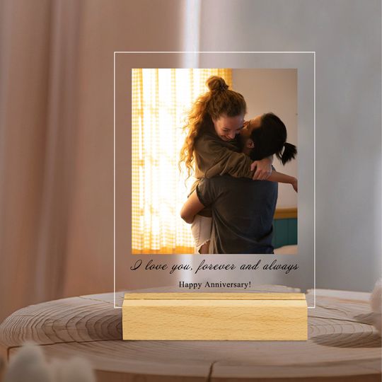 Personalized Photo Plaque With Stand, Custom Photo Wedding Gift, Photo Frame, Gift for Her, Gifts for Mom, Photo Plaque Gift