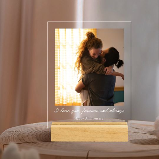 Personalized Photo Plaque With Stand, Custom Photo Wedding Gift, Photo Frame, Gift for Her, Gifts for Mom, Photo Plaque Gift