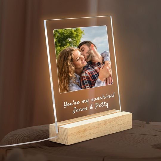 Personalized Photo Plaque With Stand, Custom Photo Wedding Gift, Photo Frame, Gift for Her, Gifts for Mom, Photo Plaque Gift