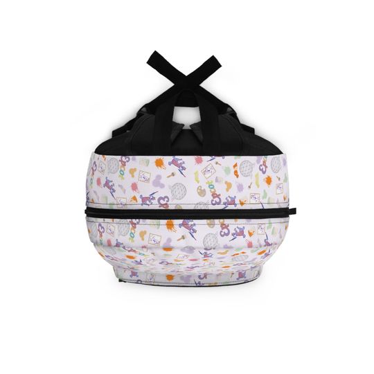A Stroke of Imagination Backpack | Theme Park Bag | Epcot Inspired Figment Pattern Backpack