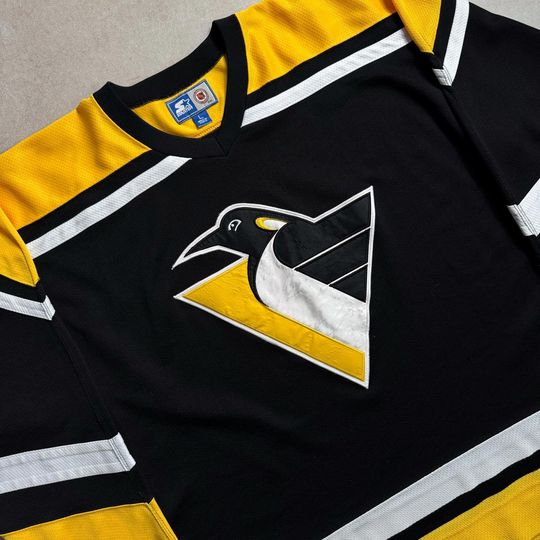 2000s Starter NHL Pittsburgh Penguins Black Jersey - L