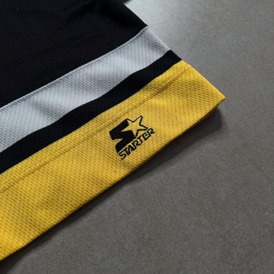 2000s Starter NHL Pittsburgh Penguins Black Jersey - L