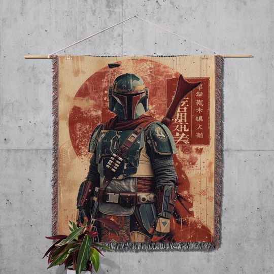 Star Wars Hand Woven Blanket | Boba Fett Tapestry| Poison