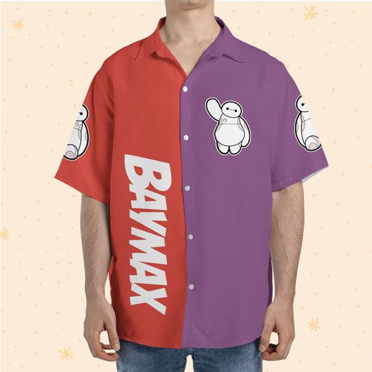 Personalized Baymax vs Hiro Hawaiian