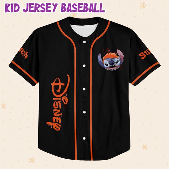 Personalized Disney Horror Stitch Scary Chucky, Custom Disney Jersey