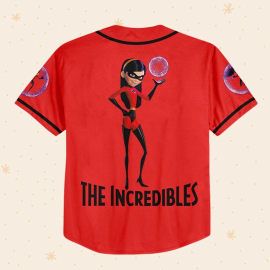 Personalized Disney The Incredibles Violet Parr Baseball Jersey