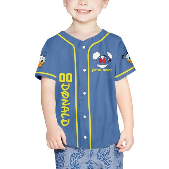 Personalize Donald Skateboard Funny Baseball Jersey For Fans Disney