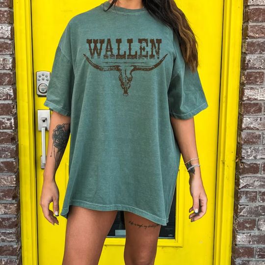 Wallen Western Tshirt, Retro Wallen Western