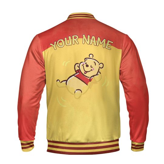 Personalized Winnie the Pooh Disney Baseball Jacket