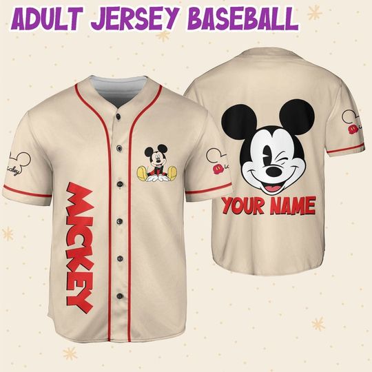 Personalize Mikey Disney Smile beige color