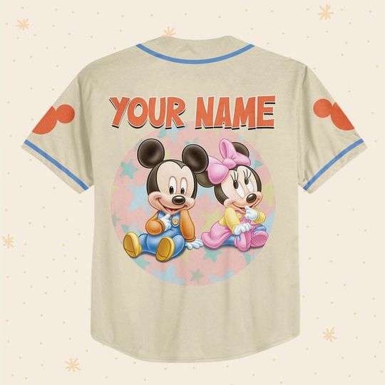 Personalize Disney Baby beige, Custom Name Shirt