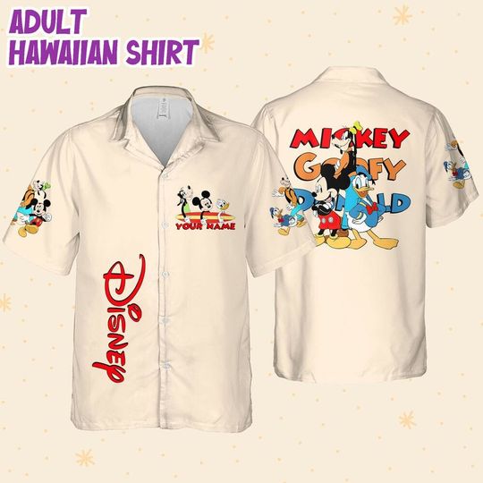 Personalize Vintage Disney Mickey Goofy Donald
