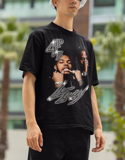 Lil Baby T-shirt, 4PF Hip Hop Vintage T-shirt