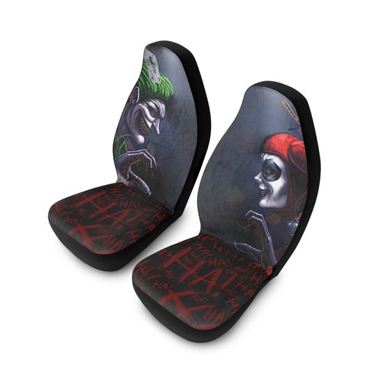 Harley Quinn and Joker Themed Car Seat Covers
