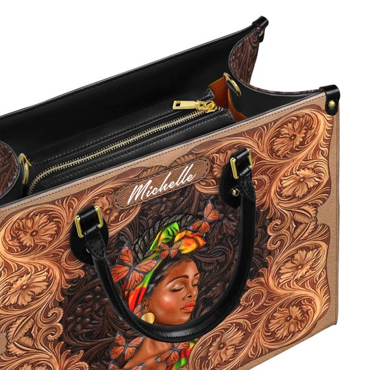Custom Name African Leather Bags