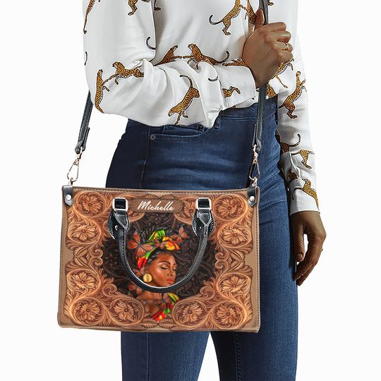 Custom Name African Leather Bags