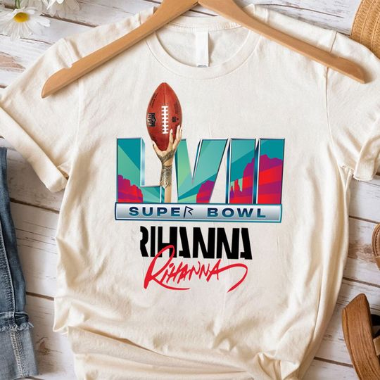 Rihanna-Inspired Super bowl Halftime and Football Game Day T-Shirts, American Football Rihanna Shirt