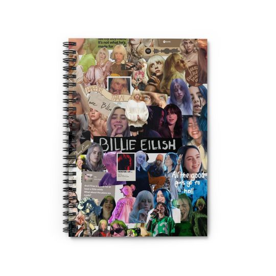 Billie Eilish Spiral Notebook - Ruled Line