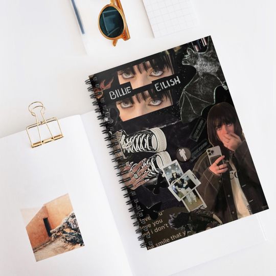 Billie Eilish Spiral Notebook - Ruled Line