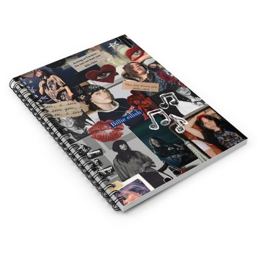 Billie Eilish Spiral Notebook - Ruled Line